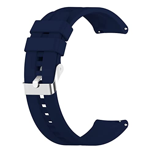 Image of ACM Watch Strap 20mm compatible with Compaq Q Watch Smartwatch | Silicone Belt Classic Band