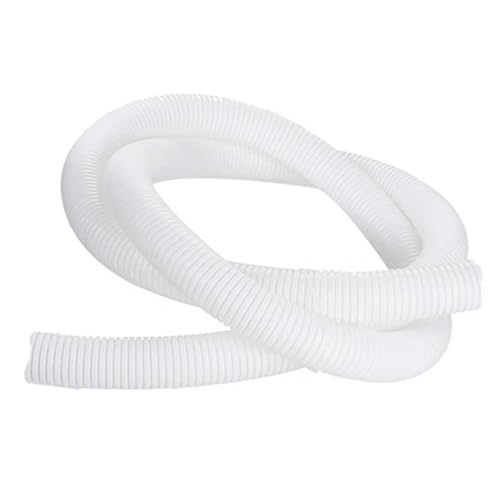 MOCNT Tubo Corrugato Flessibile Auto Chiuso Tubo Guaina Isolante Protettivo Cavo Filo per Guaina Ondulata Cavi Elettrici Gestione Bianco Esterno 13mm Lunghezza 5Metri