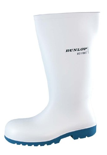 Image of Dunlop A681331 HEVEA Acifort Classic Safety Wellington/Mens Boots/Safety Wellingtons (45 EUR) (White)