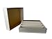(3) 5000 Count Corrugated Cardboard Storage Box by Max Pro for Baseball, Football, Basketball, Hockey, Nascar, Sportscards, Gaming & Trading Cards Collecting Supplies Full LID