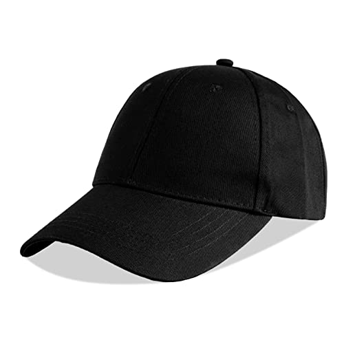 Image of LANGZHEN Unisex Baseball Cap 100% Cotton Fits Men Women Washed Denim Adjustable Dad Hat