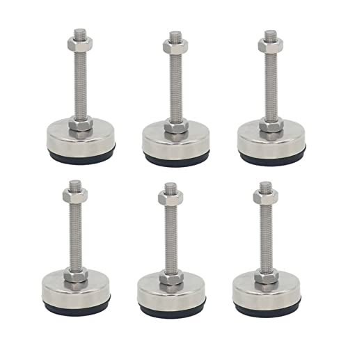 Pieds de nivellement M12 en acier inoxydable 304 pour machines-outils lot de 6