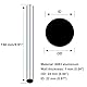iMeistek 6063 Aluminiumrohre, 24mm Außendurchmesser, 22mm Innendurchmesser, 150 mm Länge, nahtloses, gerades Aluminium-Rundrohr für Heimwerker-Modell, Industrie (3 Stück)