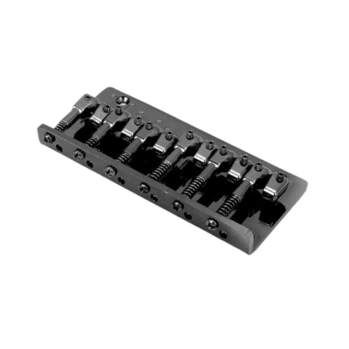 Puente de cola para bajo eléctrico de aleación negro miniatura 1