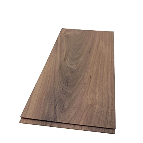 The Hardwood Edge Walnut Hardwood Planks - 2-Pack Walnut Wood for Unfinished Wood Crafts - 1/8’’ (3mm) 100% Pure Hardwood - Laser Engraving Blanks - Solid Hardwood Planks for Crafts and Gifts