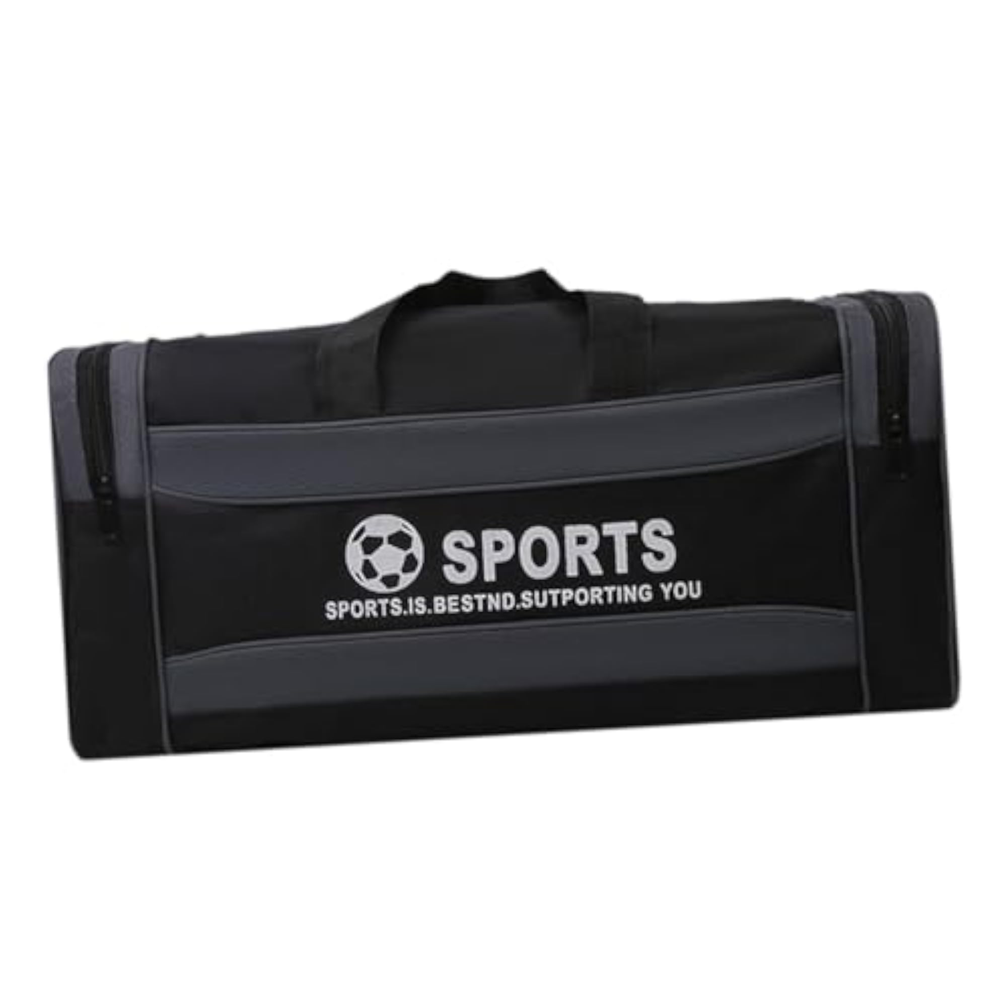 Foldable Dark Gray Travel Duffle Gym Bag