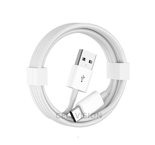 Image of superfast charging cable for Samsung Galaxy C9 Pro, F12, F13, F14 5G, F22, F23 5G, F41, F41 128GB, F62, Feel2, Fold, Fold 2 (3.1 Amp, TD, WHITE)