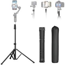 AOCHUAN 1.7M Complete Camera Tripod for Smartphones Camera Gimbal Stabilizers w/ 0.44m 1.7m Aluminum Alloy Lighting StandT20