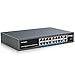 Produktbild NICGIGA 18 Port Gigabit PoE Switch mit 16 Port PoE 1000Mbps @250W, 2 Gigabit Uplink Ports, VLAN Modus, Robustes Metallgehäuse und Desktop/Wand/19 Zoll RackMontage, Plug and Play, Unmanaged(GS1620P)