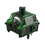 MONSGEEK Heavy Linear Switches Mechanical Gaming Keyboard Switch 5-Pin Green Fog Switch with LED Diffuser Pre-Lubed 60gf