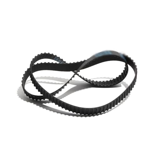 Courroie dentée T5 50mm caoutchouc noir synchrone de transmission T5-1140 228T pour poulie