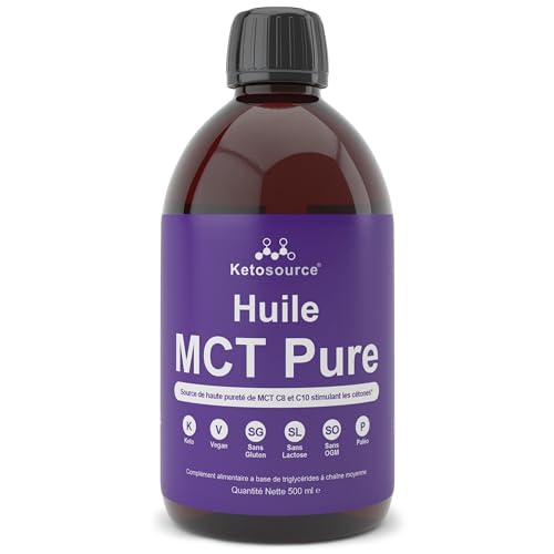 Huile MCT Pure Ketosource 500 ml