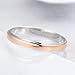 XQQIZGSVQ Womens Ring Guard Wedding Bands | 18K Rings For Women Trendy | Women Ring Fashion | 18K Rose White Smooth Bicolor Women's Rings