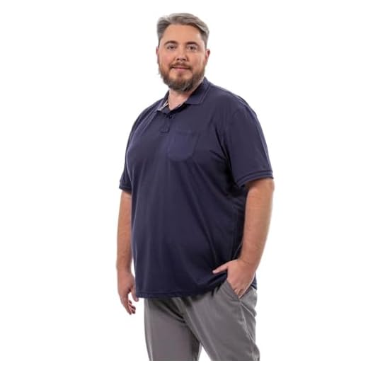 Camisa Polo Bolso Plus Masculina Piquet Algodão Básica Premium Leve Confortável