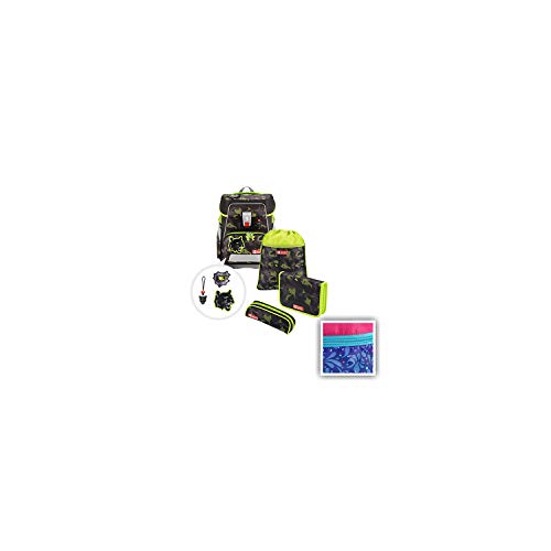 Step by Step Schulranzen-Set e-Space „Sparkling Pegasus“ 5-teilig, lila, ergonomischer Tornister mit Brustgurt, elektronischem Hüftgurt, höhenverstellbar, ab der 1. Klasse, 20 Liter