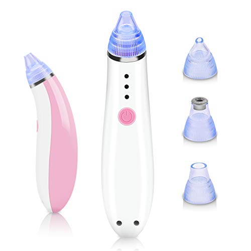 Blackhead Remover Vacuum-Goojodoq Electric Facial Pore Cleaner Acne Comedone Extractor Kit with 4 Suction Probes and 3 Adjustable Suction Force for All Skins -USB Rechargeable
