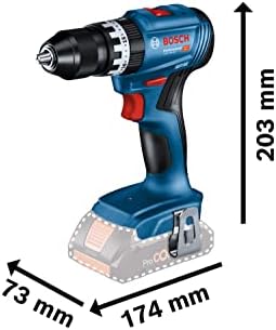Bild 2 - Bosch Professional 18V System Akku Schlagbohrschrauber GSB 18V-45 (Drehzahl 1.900 min⁻¹, inkl. 2x 2.0Ah Akku, Zubehöre, GAL 18V-20, L-Case) – Amazon Exclusive