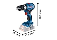 Bosch Professional 18V System Akku Schlagbohrschrauber GSB 18V-45 (Drehzahl 1.900 min⁻¹, inkl. 2x 2.0Ah Akku, Zubehöre, GAL 18V-20, L-Case) – Amazon Exclusive – Ansicht 3