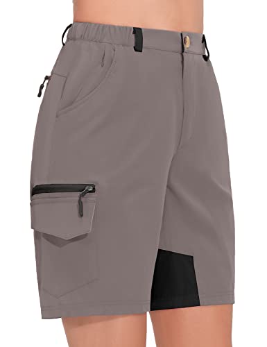 Little Donkey Andy Shorts de golfe feminino 23 cm leve stretch short cargo de secagem rápida caminha