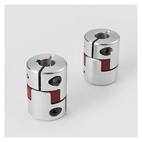 SUOFEILAIMU-PHONE CASE Metal Coupler D25L30 Three Jaw Aluminium Flexible Shaft Coupling for Motor Connector 5/6/6.35/8/10/12mm (Inner Diameter : 6.35x8)