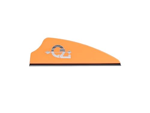 Q2i Fusion X-II | 1.5" | 100pk | Orange High-Performance Arrow Fletching Vanes with Tri-Fusion Adhesion Technology for Target Archery