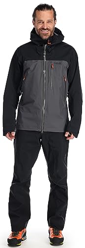 Rab Men’s Latok Mountain GORE-TEX Pro Jacket GTX Waterproof Breathable Shell for Trekking, Climbing, & Mountaineering - Black/Graphene - X-Large - Image 5
