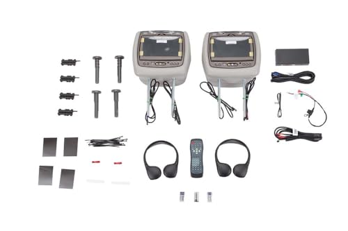 GM Accessories 23139995 Rear-Seat Entertainment System with DVD Player in Light Titanium Leather