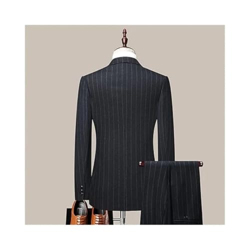 Men's 2-Piece Formal Suit Slim Fit Blazer Pants Classic Style Business Wedding Wear3