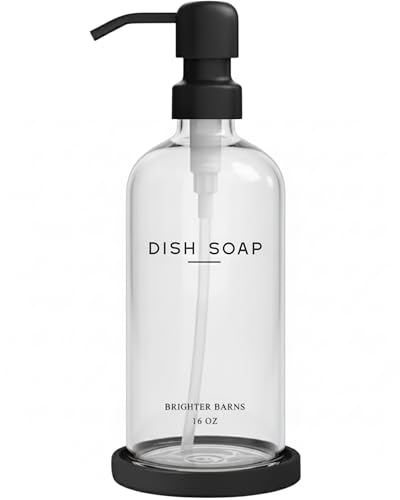 Glass Dish Soap Dispenser for...