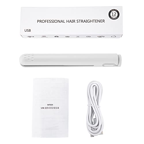 Mini plancha 2 en 1 para cabello, cerámica portátil miniatura 1
