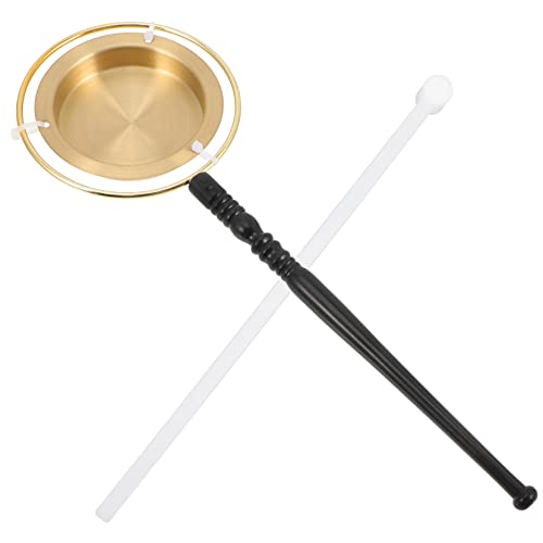 CORHAD 1セット仏教用木魚付き銅製引磬 用楽器 お寺や家での使用にな伝統