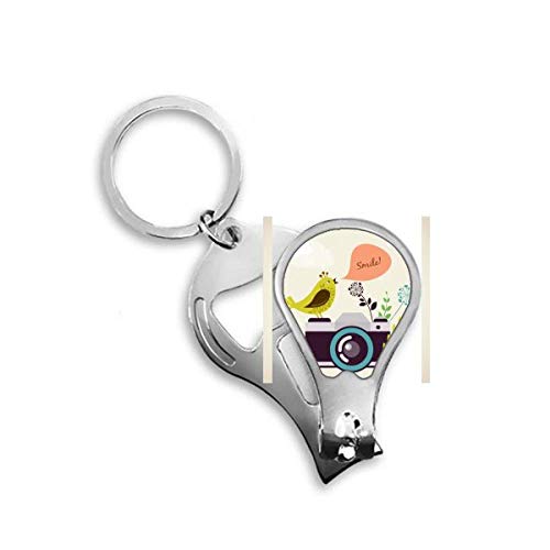 Coupe-ongles durable oiseau sur caméra avec finitions soignées