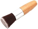 Flat Top Buffer Foundation Powder Brush Makeup Cosmetic Tool Wooden Handle Durable Design