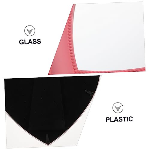 Miroir rose en forme de cœur minkissy idée cadeau pour décoration de coiffeuse - 6