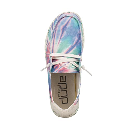 Image of HEYDUDE Women's Wendy Chambray | Women's Shoes | Women's Lace Up Loafers | Comfortable & Light-Weight
