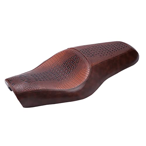 Dreamizer Motorcycle Driver Passenger Seat 2 Up Compatible With Sportster Iron 883 1200 Chopper Bobber Cafe Racer Custom - Brown，Crocodile #TOP2