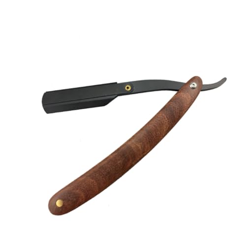 NOLITOY Men's Straight Razor Holder Barber Steel Shaving Manual Razor for Men Easy to Use Barber Shop Tool