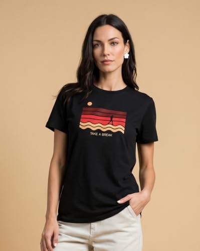 Image of Nobero Women's Graphic Printed Regular Fit Cotton T-Shirt | Casual Tees for Women (Pack of 3)