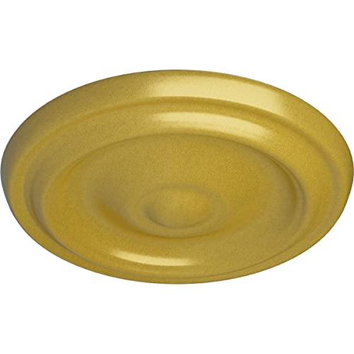 Image of 9 5 /8 inchOD x 1 1 /8 inchP Maria Ceiling Medallion (Fits Canopies up to 1 3 /4 inch), Rich Gold