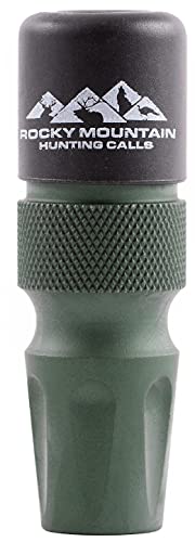 Rocky Mountain Jagdrufe 425 ATOMIC-13 Serie Lil Raspy Raubfischruf mit Kombinationsblatt und Trageband Cover