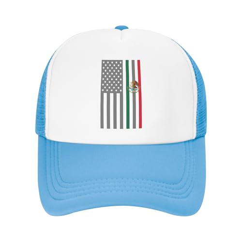 American Mexico Flag Lightweight Mesh Baseball Hat Fishing Sun Cap Outdoor Casual Cap2