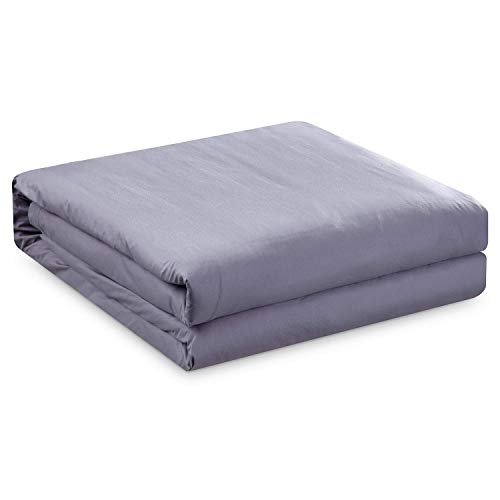 Hypnoser Weighted Blanket Cover Twin Size, Cotton (Dark Grey, 48''x72'')