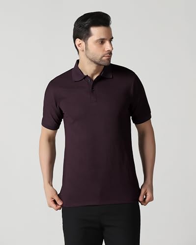 Image of TAGDOMen's Polo T Shirt | Half Sleeve | Textured & Collar Polo T-Shirt for Men (2053)