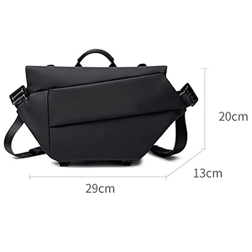 HIIHHIIHI yb – Bolsa de cintura masculina preta para cinto de viagem ao ar livre, bolsa masculina à