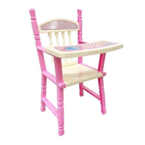 YIXANNX Preciosa Silla para cenar de muñecas, Modelo de Silla Comedor fácil y Segura, Bonita y Delicada, plástico para niñas 9 a 11 Pulgadas