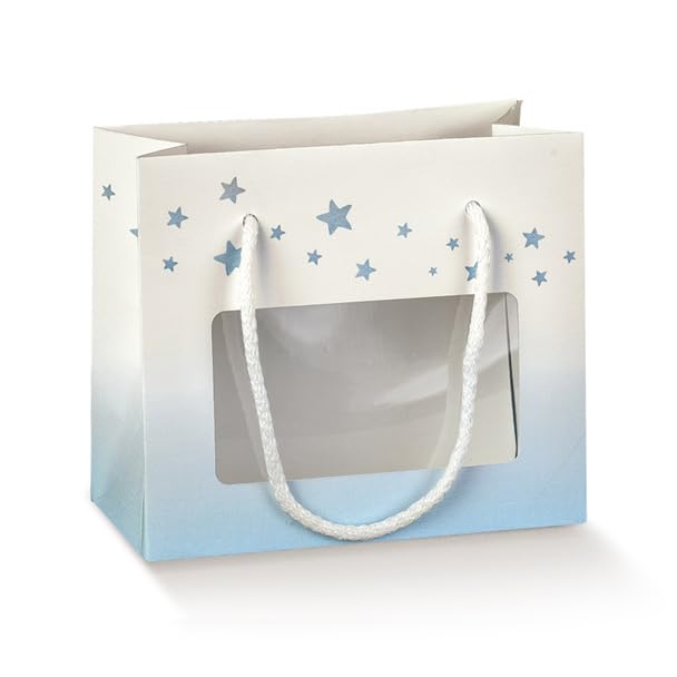 Sac ourson bleu clair pour baby shower et anniversaire garçon