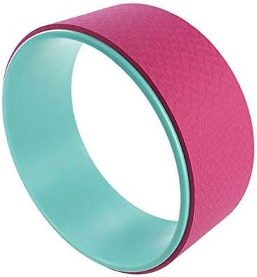 DISHIN Inner ABC Plastic Yoga Wheel Yoga Circle Roller Gym Workout Back Training Tool Home Slimming Fitness Bodybuilding Equipment 33x13cm 1pc