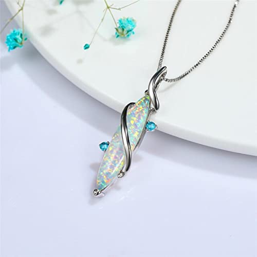 Colliers de mariage pour les femmes blanc opale de feu chaîne cristal rose