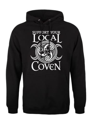 Sweat à capuche homme Support Your Local Coven hoodie noir décontracté