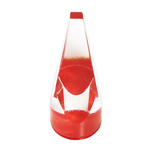 YH Poker Pyramid Style Roulette Marker Clear with Red Base